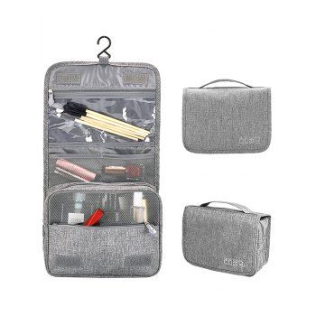 

Portable Waterproof Travel Hanging Toiletry Makeup Tools Bag, Gray