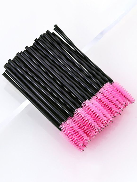 150 Pièces Ensemble de Pinceaux à Maquillage Jetable pour Cils - Rouge 