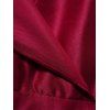Robe de Soirée Cache-Cœur Asymétrique à Taille Haute - Rouge S