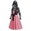Ensemble de Haut à Capuche Chiné Noué en Avant Transparent et de Robe Mini à Bretelle à Taille Empire Ligne A - Rose clair XL