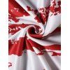 Plus Size American Flag Print Handkerchief Tank Top O Ring Straps Irregular Hem Tank Top - multicolor A 5XL