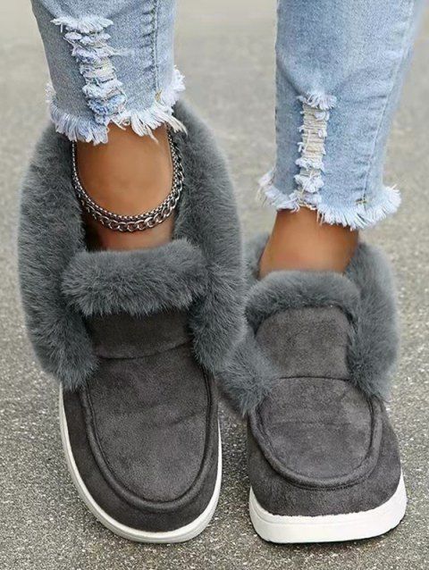 Fluffy Liner Winter Warm Flat Snow Shoes