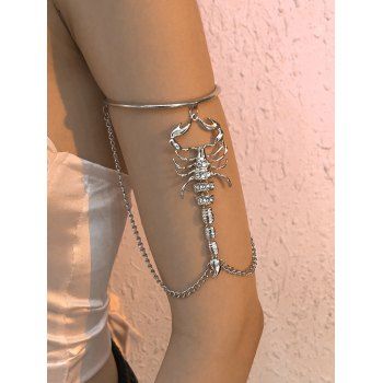 

Scorpion Chain Embellishment Armlet, Silver