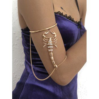 

Scorpion Chain Embellishment Armlet, Golden