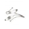 Brassard Tendance Réglable Motif Feuilles - Argent 1PC