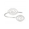 Brassard Tendance Réglable en Alliage Motif Tourbillon - Argent 1PC