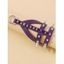 Bracelet en Simili Cuir Orné de Rivets Style Punk Gothique - Pourpre 