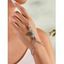 Bracelet Chaîne avec Fausse Turquoise Décorative - Argent 1PC