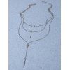 Collier Tendance à Plusieurs Branches Motif Géométrique - Argent 1PC