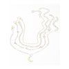 4 Pcs Anklets Moon Charms Trendy Ankle Chains - SILVER REGULAR