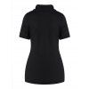T-shirt Décontracté en Couleur Unie à Manches Courtes à Volants - Noir XXL