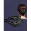 Accessoire pour Cheveux Tendance en Forme de Fleur Colorée en Strass - Noir 