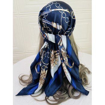 

Printing Satin Square Scarf Hair Accessory, Blue
