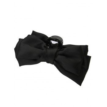 

Plain Color Bowknot Hair Claw Trendy Hair Accessory, Black