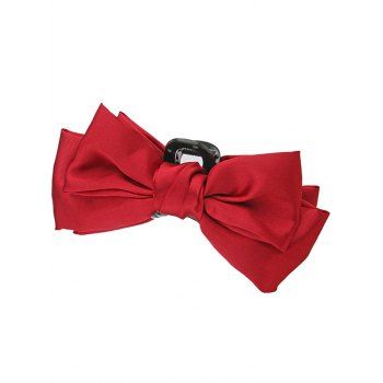 

Plain Color Bowknot Hair Claw Trendy Hair Accessory, Red