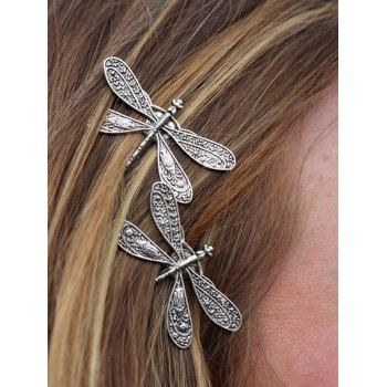 2 Pcs Dragonfly Hairpins Trendy Hair Accessories