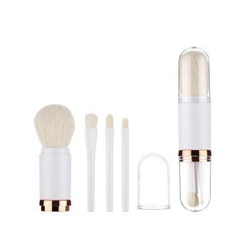 

4 Pcs Portable Makeup Brushes Set Makeup Cosmetics, White