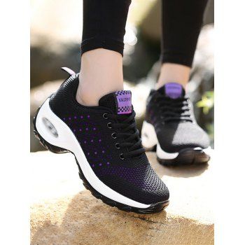 

Breathable Thick Platform Trendy Sneakers, Black