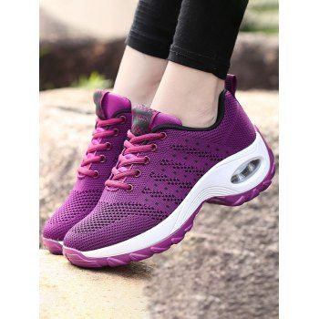 

Breathable Thick Platform Trendy Sneakers, Deep red