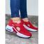 Cut Out Slip On Thick Platform Casual Shoes - Rouge EU 41