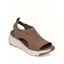 Plain Color Hollow Out Thick Platform Breathable Casual Sandals - café EU 42