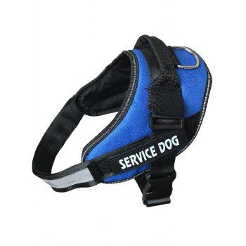 

Letter Print Adjustable Durable Dog Harness Pet Supplies, Blue