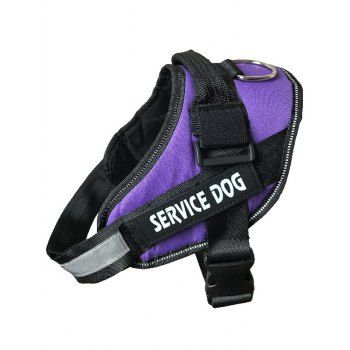 

Letter Print Adjustable Durable Dog Harness Pet Supplies, Purple