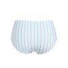 Plus Size Tankini Swimsuit Striped Flower Print Mesh Bowknot Halter Swimwear Asymmetric Tummy Control Bathing Suit - multicolor A 4XL