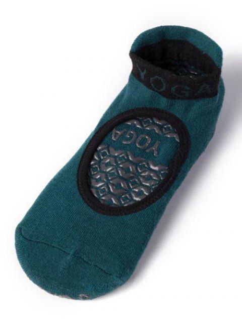 Colorblock Cut Out Anti-slip Cotton Yoga Socks