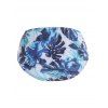 Plus Size Tropical Leaf Print Underwire Tankini Swimsuit Lace Up Halter Tankini Two Piece Swimwear High Waist Bathing Suit - DEEP BLUE 3XL