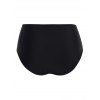 Plus Size Sheer Stripe Underwire Modest Swimsuit Adjustable Strap Tankini Swimsuit High Waist Bathing Suit - BLACK 4XL