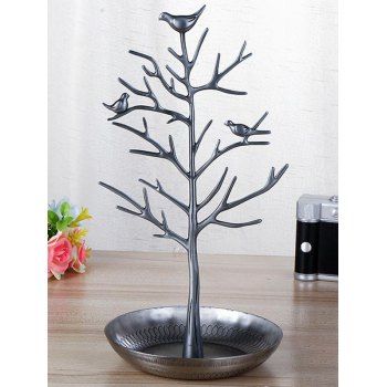 

Birds Tree Branch Jewellery Display Stand, Black