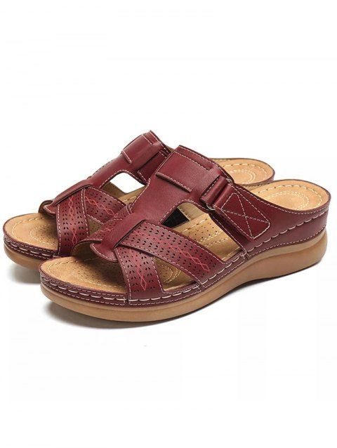 Low Heel Slip On Flat Slippers