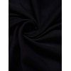 Robe Mi-Longue Ligne A Evidée Fleur Panneau en Dentelle Boutonnée à Taille Haute - Noir S