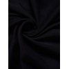 Flower Lace Panel Dress Hollow Out Plain Color Button Up High Waisted A Line Midi Dress - BLACK L