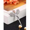 Collier Chaîne Pendant Ange avec Strass en Alliage - Argent 