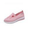 Cut Out Breathable Slip On Thick Sole Casual Shoes - Rose clair EU 41