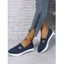 Cut Out Breathable Slip On Thick Sole Casual Shoes - Bleu EU 42