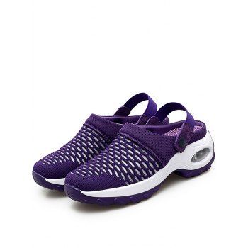 

Breathable Mesh Slip On Walking Shoes, Purple