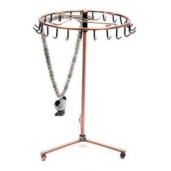 23 Hooks Detachable Roating Earring Necklace Jewelry Display Stand