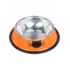 Bol en Acier Inoxydable Pour Chien pour Chat - Orange 