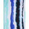 Stripe Painting Print Tankini Swimsuit Adjustable Straps Crossover Tankini Two Piece Swimwear Boyleg Bathing Swimsuit - LIGHT BLUE XXL