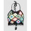 Haut Cache-maillot Court Fleur Au Crochet Coloré sans Dos à Col Halter - multicolor A L