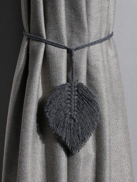 Home Decor Leaf Shape Tassel Window Curtain Tieback