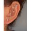 1 Pièce Manchette d'Oreille Cadeau Créatif en Cristal Fantaisie - d'or 