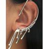 1Pc Solid Color Lava Earmuff Alloy Stud Earring - SILVER 