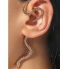 1Pc Metal Alloy Snake Shape Earring - SILVER 