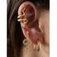 3 Pièces Ensemble de Boucles D'Oreilles en Forme de Serpent en Alliage - d'or 