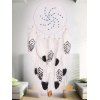 Attrape-Rêve Orné de Plumes Fantaisies Style Bohémien Décor Maison - Blanc 