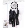 Attrape-Rêve Orné de Plumes Fantaisies Style Bohémien Décor Maison - Noir 13 CM * 45 CM